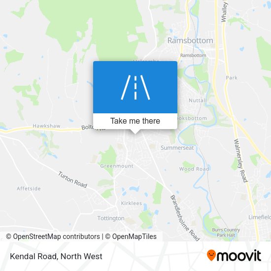 Kendal Road map