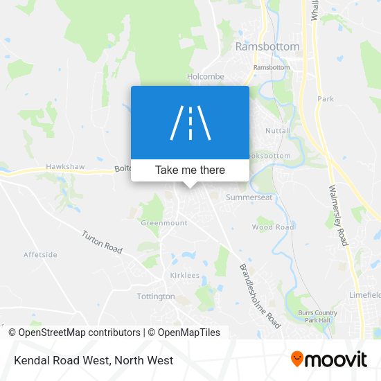 Kendal Road West map