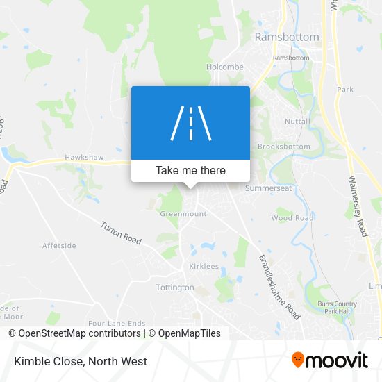 Kimble Close map