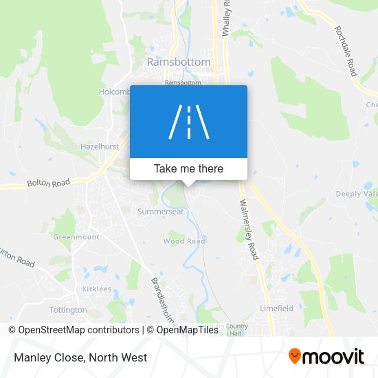 Manley Close map