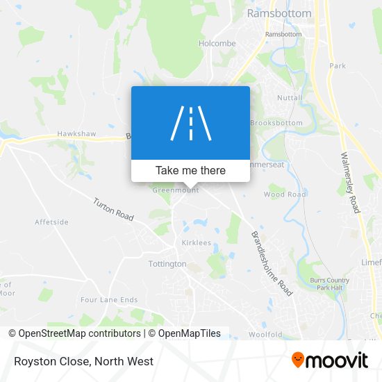 Royston Close map