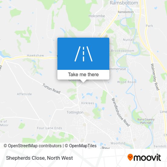 Shepherds Close map