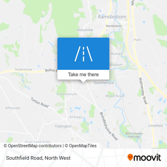 Southfield Road map