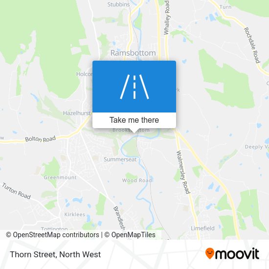 Thorn Street map