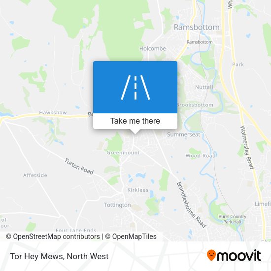 Tor Hey Mews map