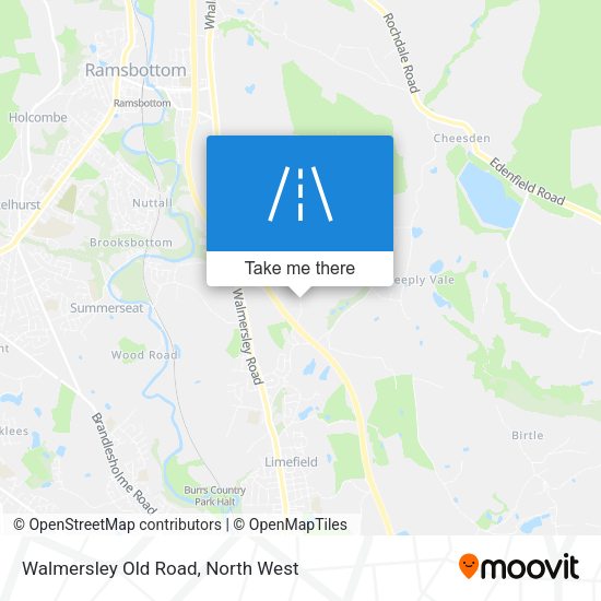 Walmersley Old Road map