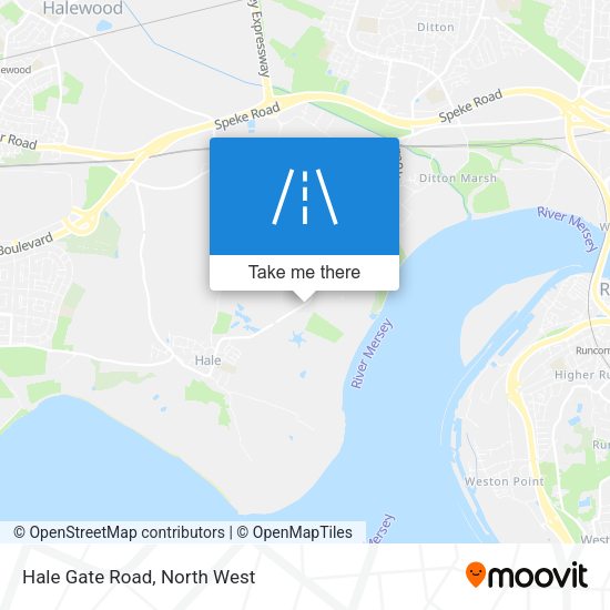 Hale Gate Road map