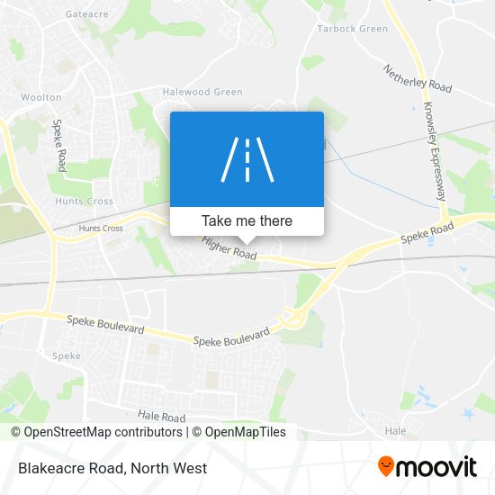 Blakeacre Road map
