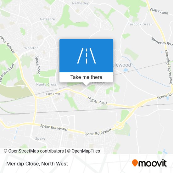 Mendip Close map