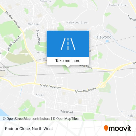 Radnor Close map
