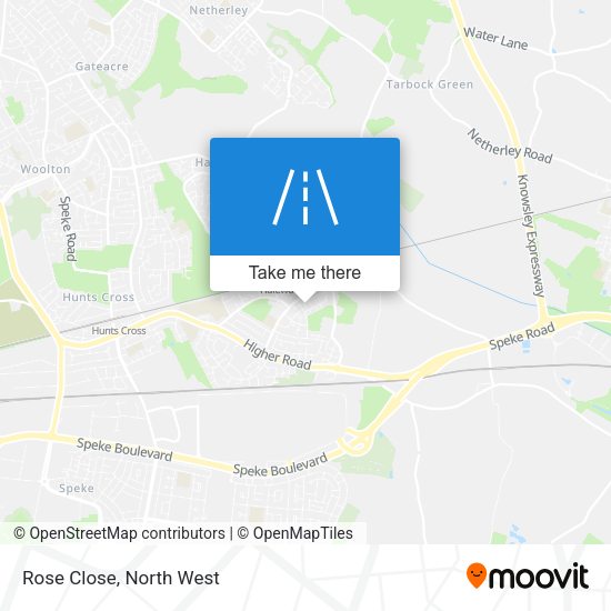 Rose Close map