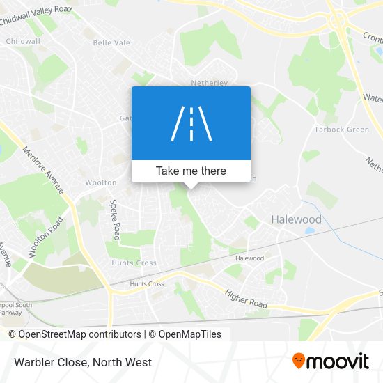 Warbler Close map