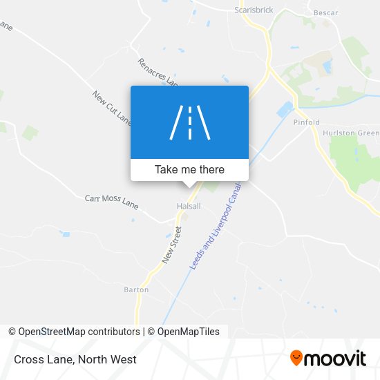 Cross Lane map