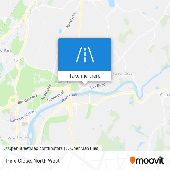 Pine Close map