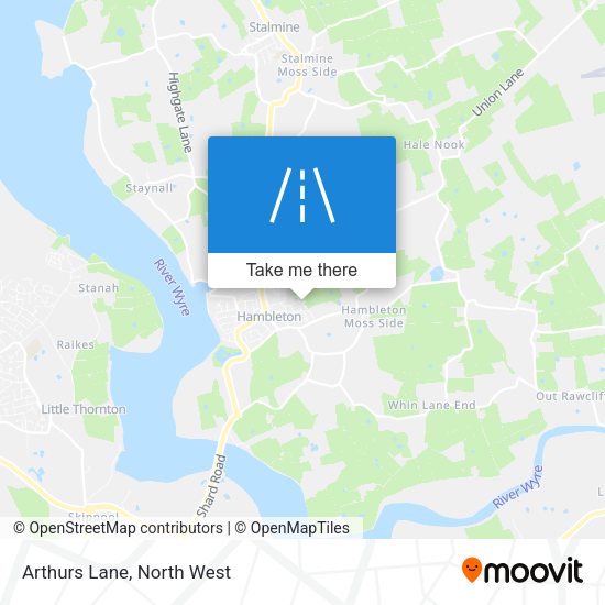 Arthurs Lane map