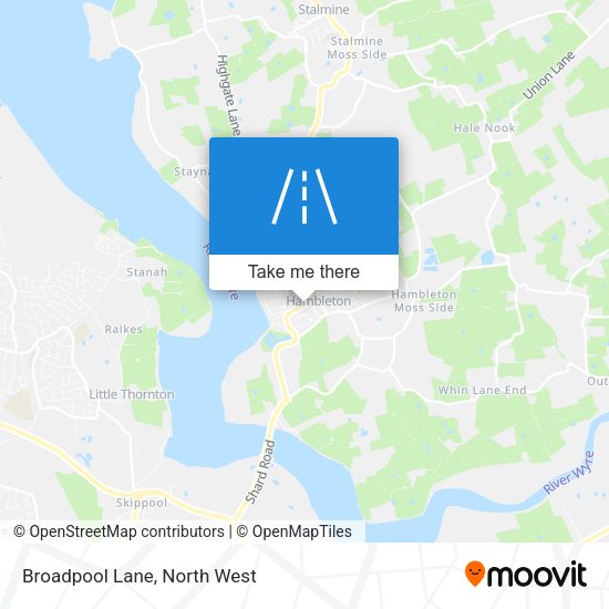 Broadpool Lane map