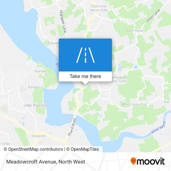 Meadowcroft Avenue map