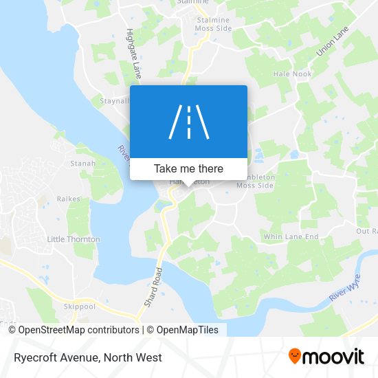 Ryecroft Avenue map