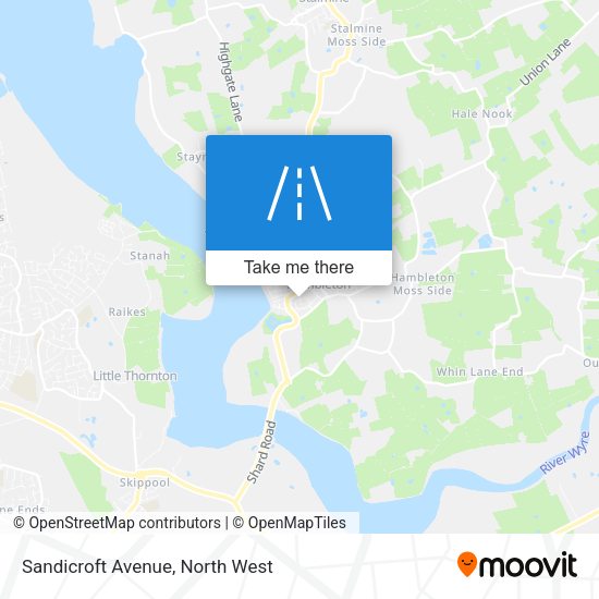 Sandicroft Avenue map