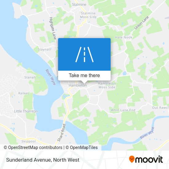 Sunderland Avenue map
