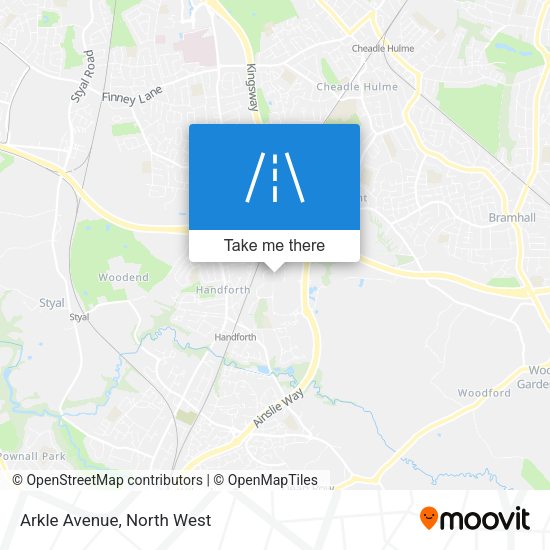 Arkle Avenue map