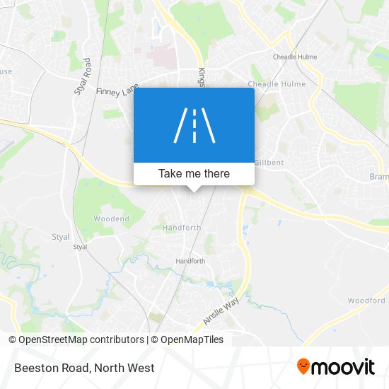 Beeston Road map