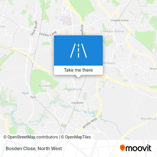 Bosden Close map