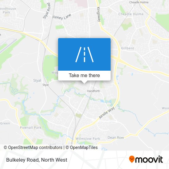 Bulkeley Road map