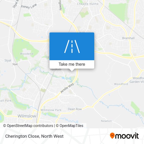 Cherington Close map