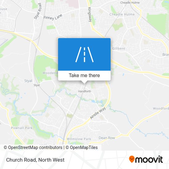 Church Road map