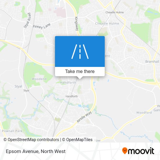 Epsom Avenue map