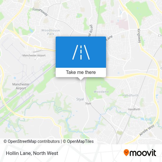 Hollin Lane map