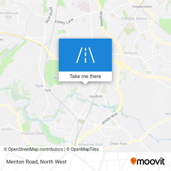 Meriton Road map