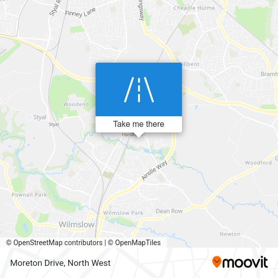 Moreton Drive map