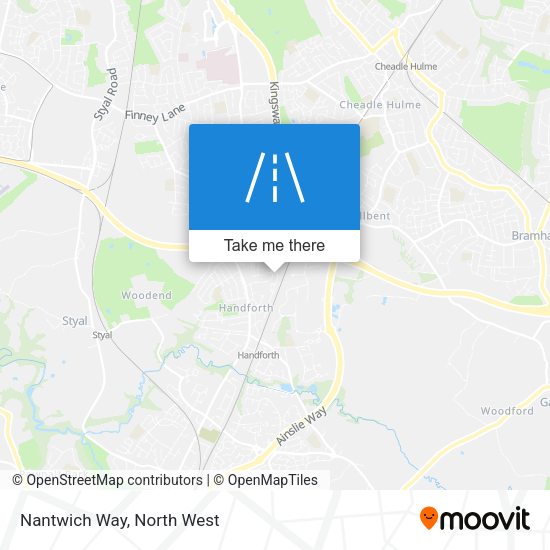 Nantwich Way map