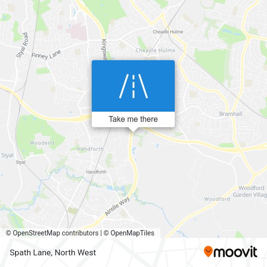Spath Lane map