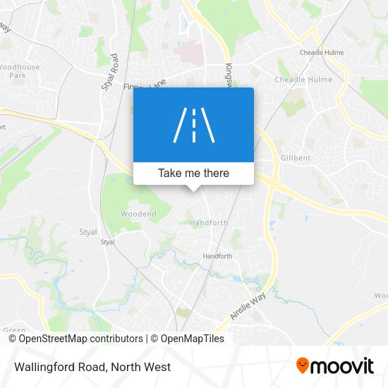 Wallingford Road map