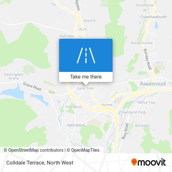 Colldale Terrace map