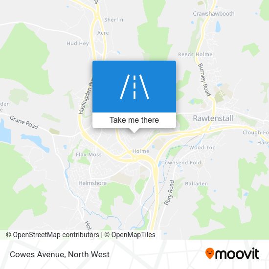 Cowes Avenue map