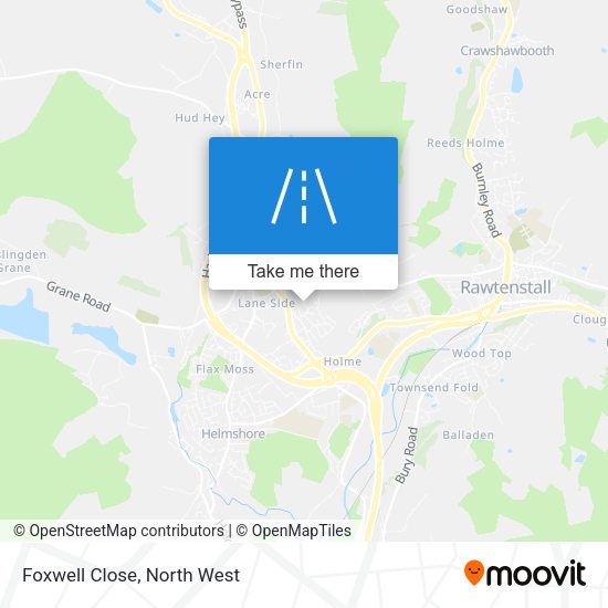 Foxwell Close map
