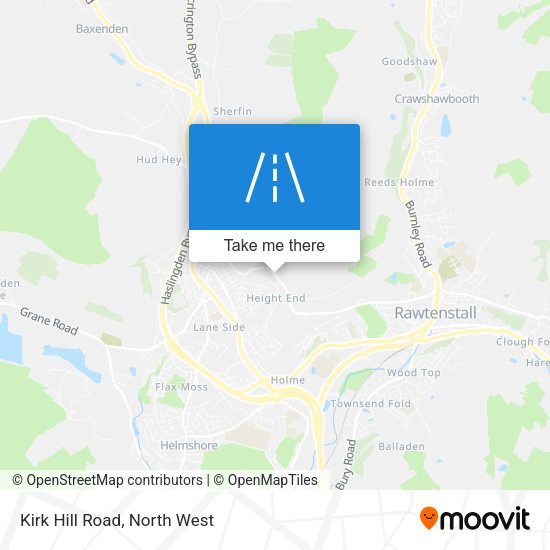 Kirk Hill Road map