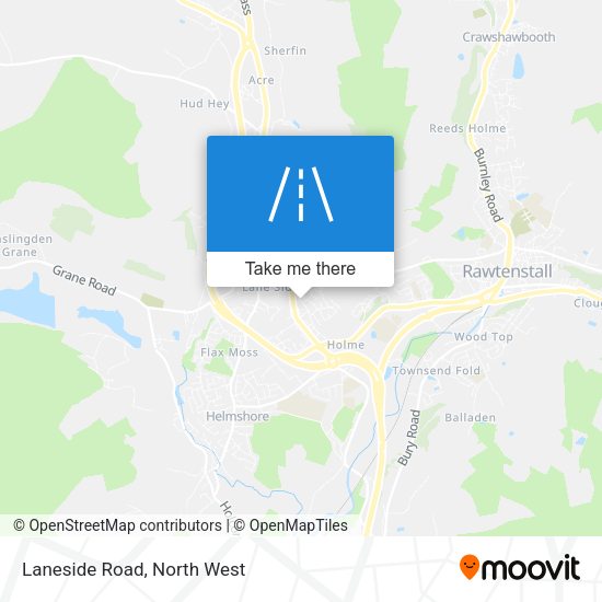 Laneside Road map