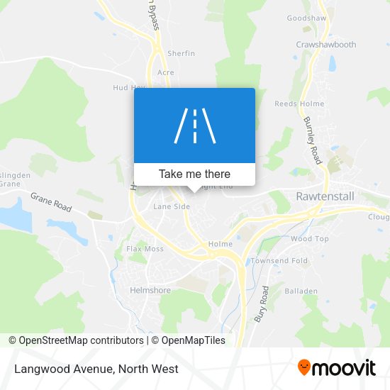 Langwood Avenue map