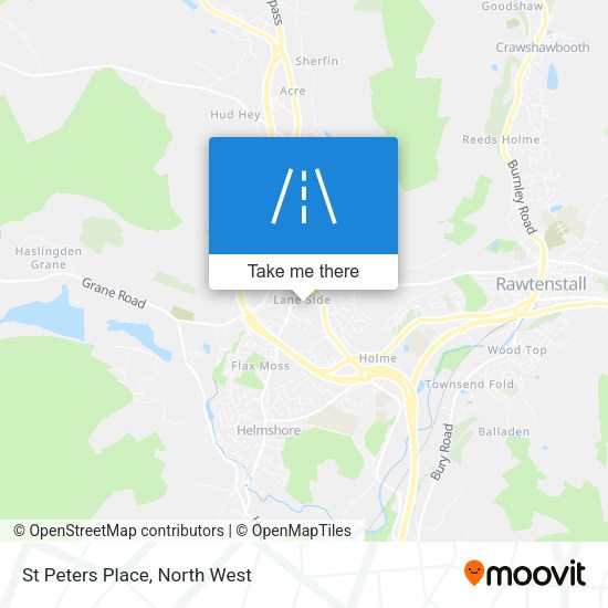 St Peters Place map