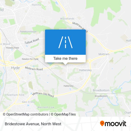 Bridestowe Avenue map