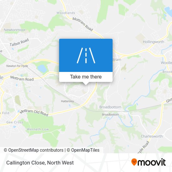 Callington Close map