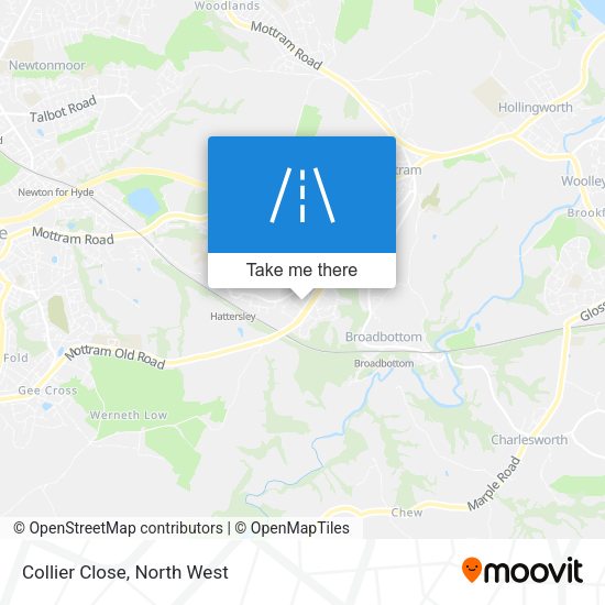 Collier Close map