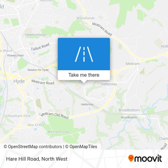 Hare Hill Road map