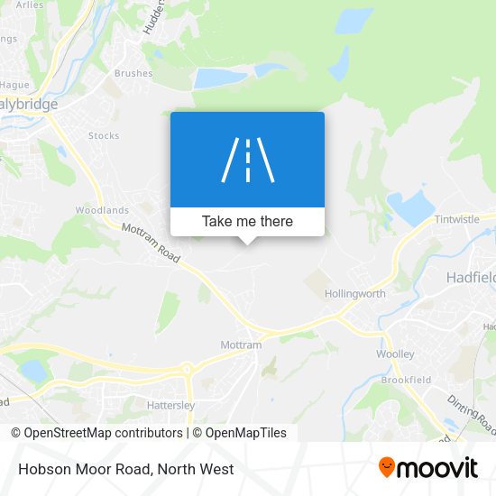 Hobson Moor Road map