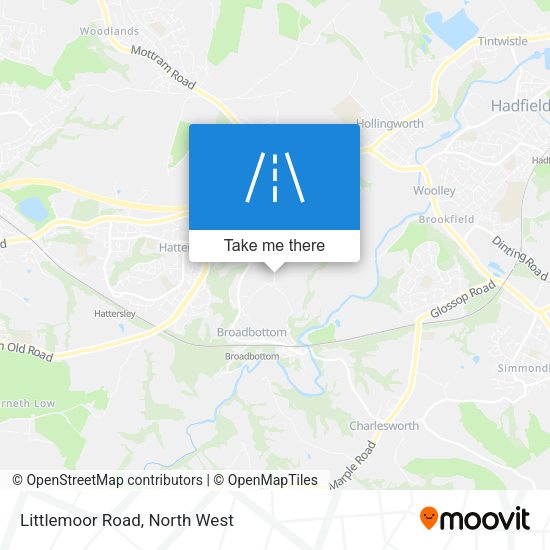 Littlemoor Road map